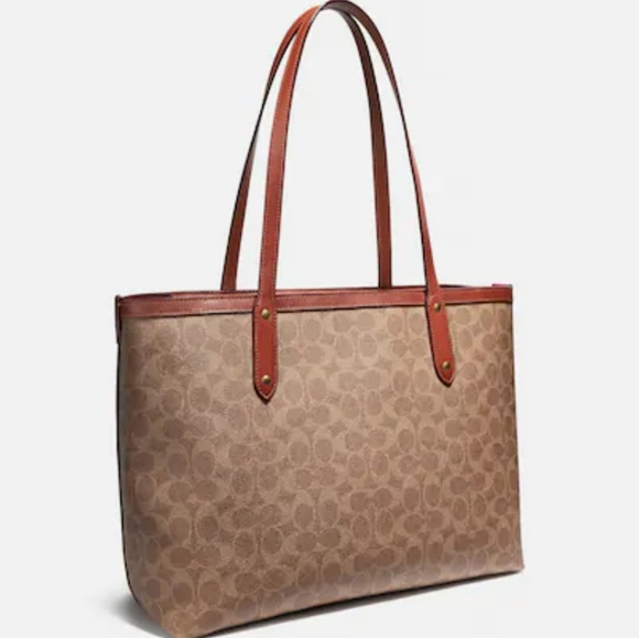 Coach Central Tote with zip in signature canvas - Picture 1 of 11